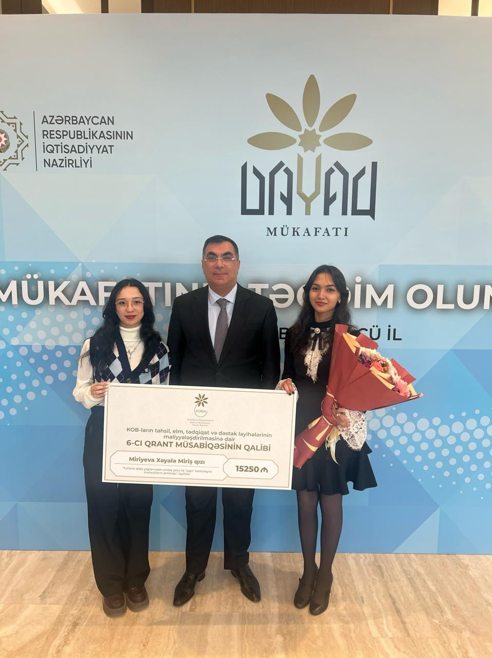 BANM tələbələri KOBİA-nın VI qrant müsabiqəsinin qalibi oldu