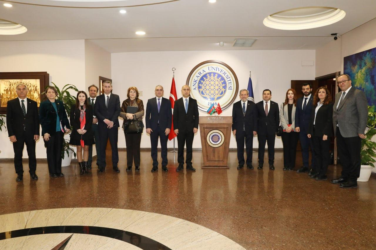 Elm və təhsil naziri Türkiyənin Ali Təhsil Şurasının sədri ilə görüşüb