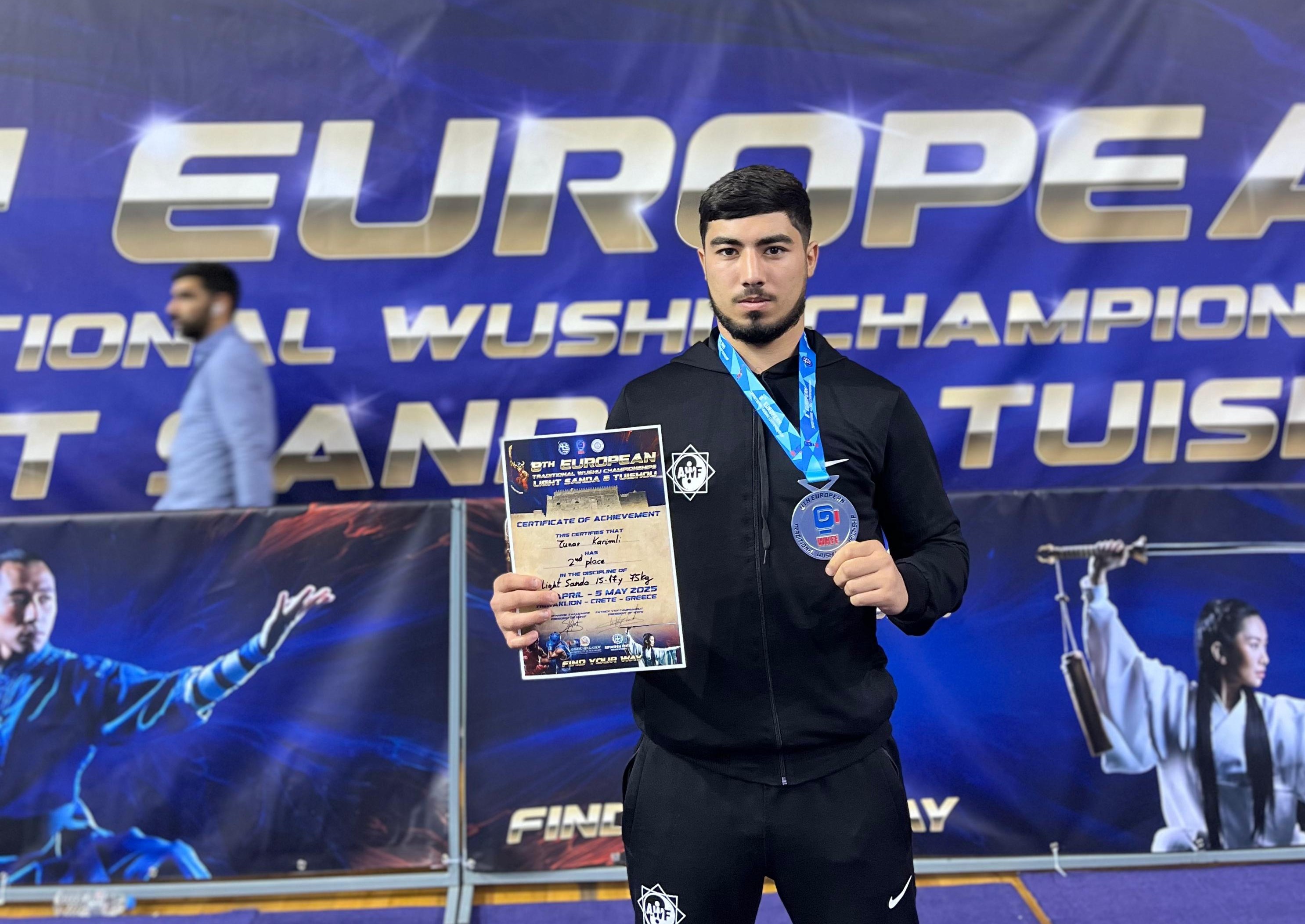 AzMİU-nun tələbəsi Avropa çempionatında gümüş medal qazandı