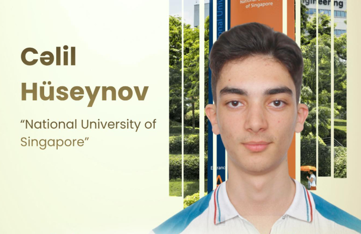Sinqapurda təhsil alan azərbaycanlı tələbə “Dekanın siyahısı” təltifinə layiq görülüb