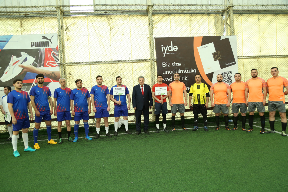 AMEA-da minifutbol turnirinin açılışı olub