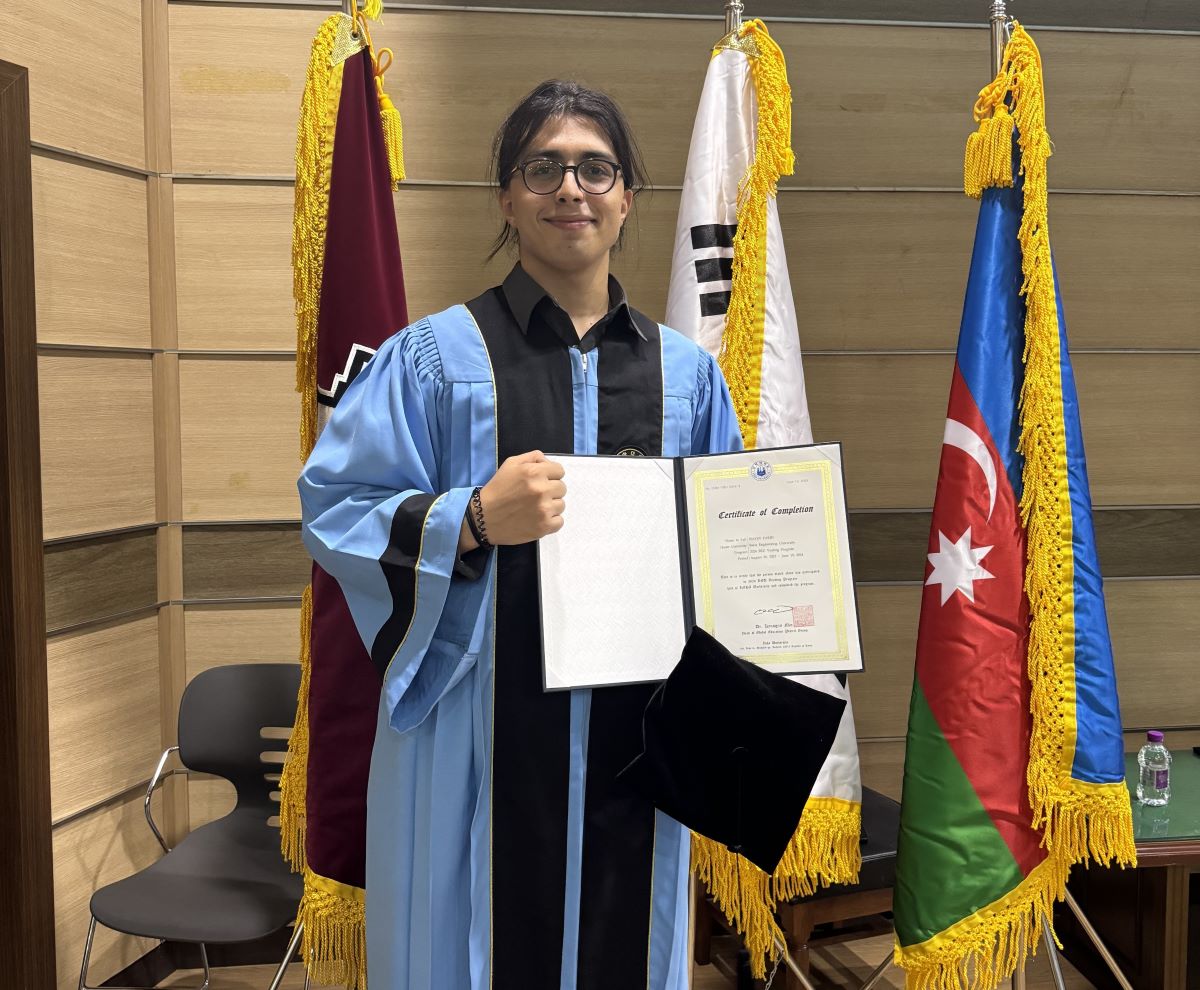 BMU-İNHA İDP məzunu tam təqaüdlə Koreya universitetinin magistratura proqramına qəbul olub