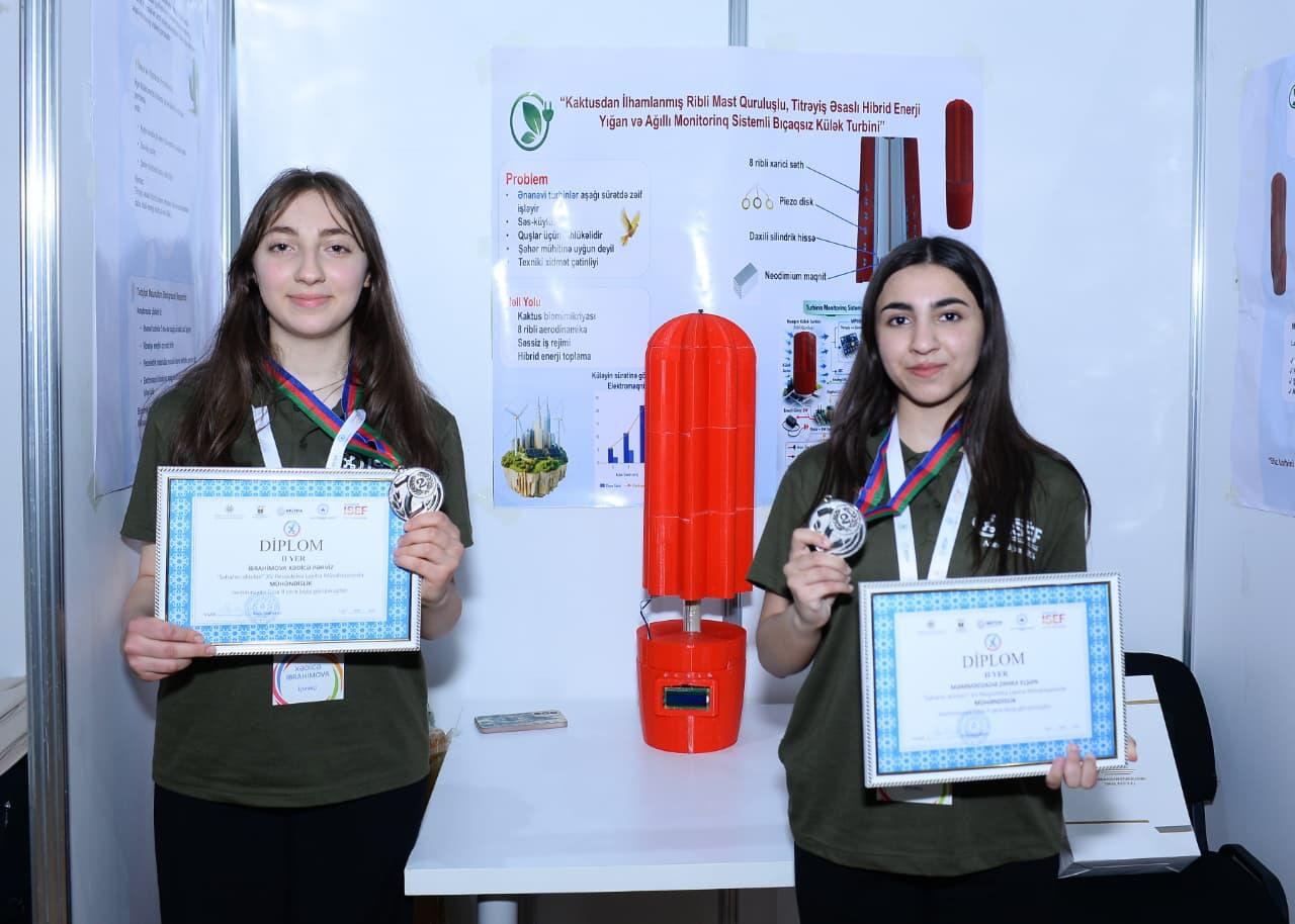 Kaktusa bənzər külək turbini yaradıb enerji topladılar – Şagirdlərin uğuru