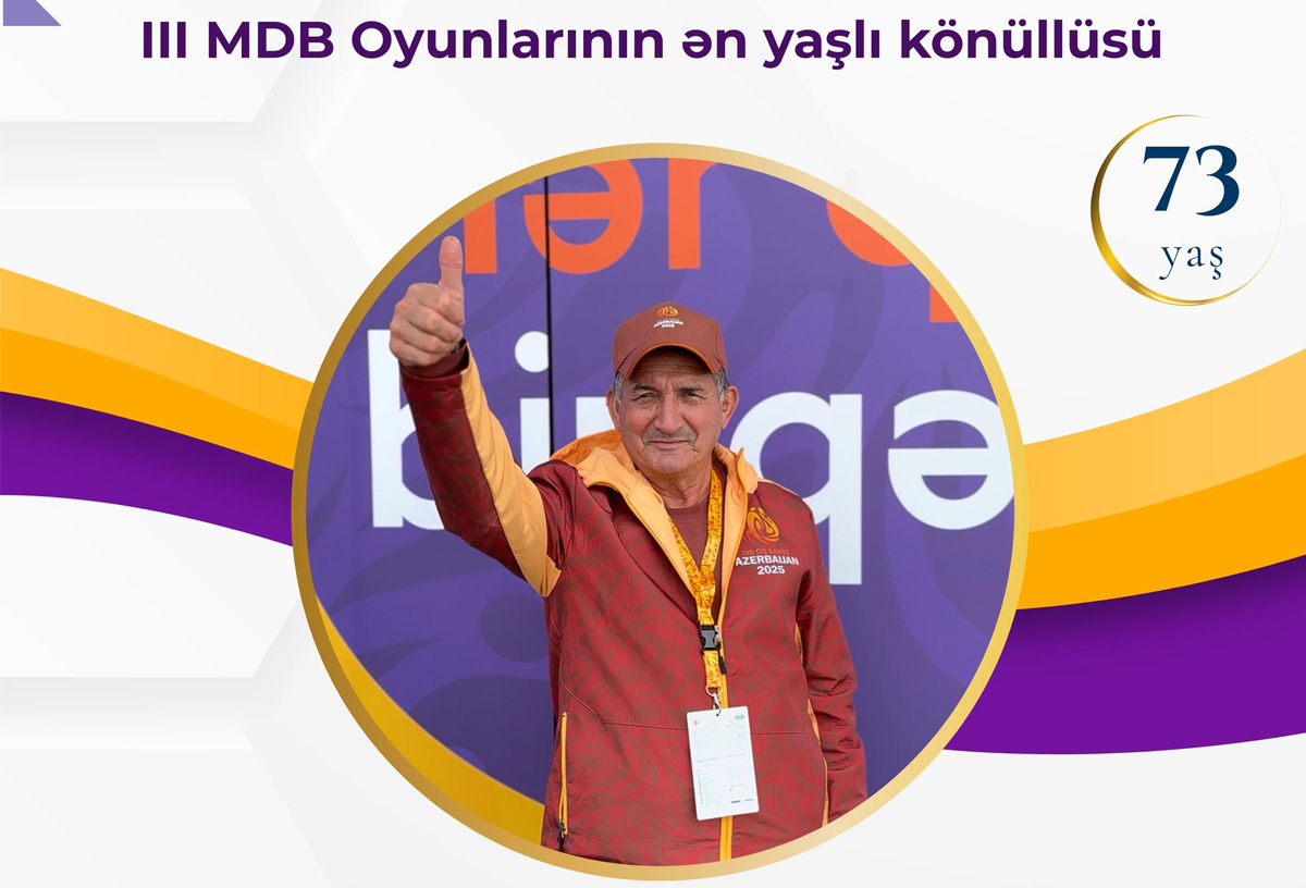 73 yaşlı tələbə III MDB Oyunlarının könüllüsü oldu
