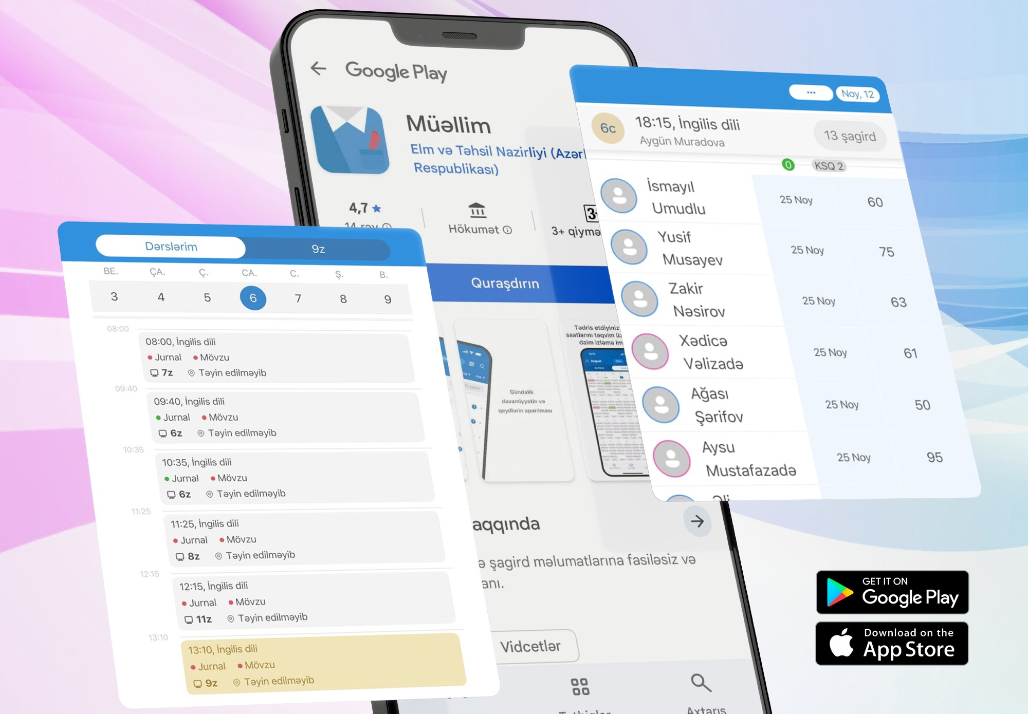 “Müəllim” mobil tətbiqindən necə istifadə olunur? – Ən çox verilən suallara cavab Mərziyyə KazımzadəMərziyyə Kazımzadə 15 Dekabr, 2025 - 12:47