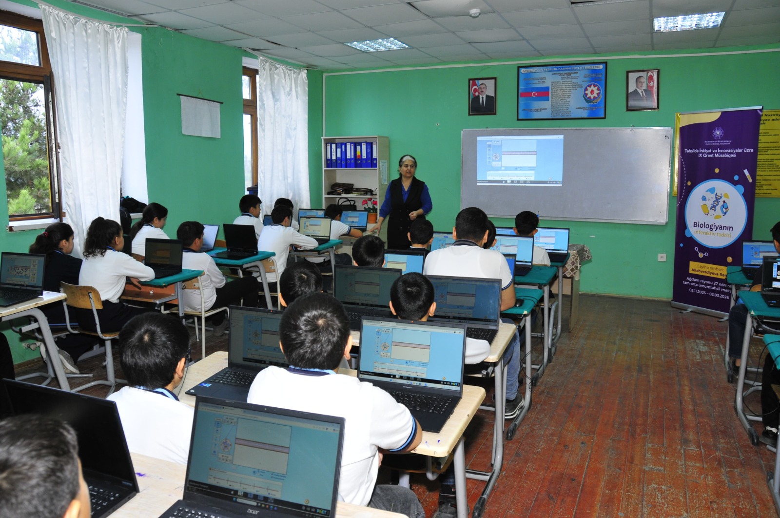 “Biologiyanın interaktiv tədrisi” layihəsi çərçivəsində məşğələlər  davam etdirilir