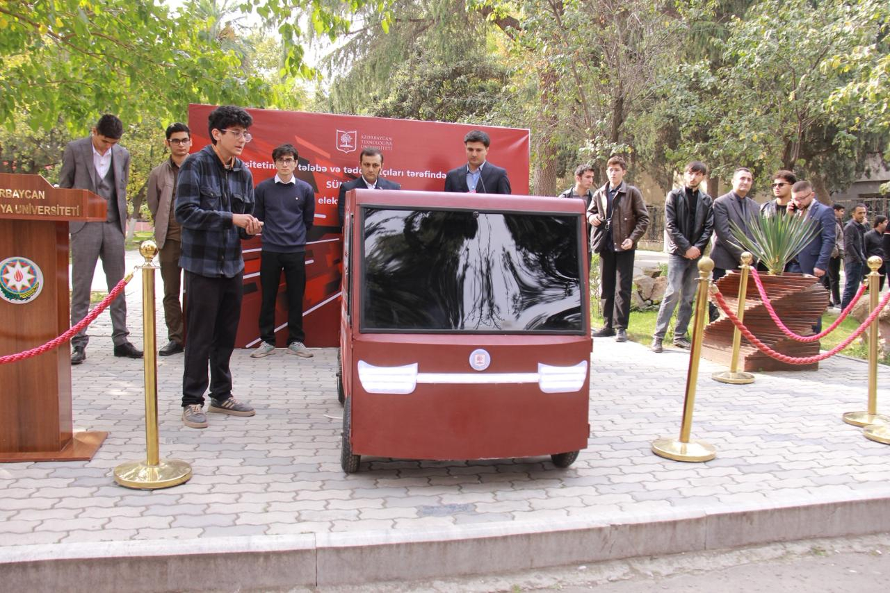 “Gəl yanıma” deyilir və avtomobil işləyir – ATU tələbələrinin maraqlı ixtirası